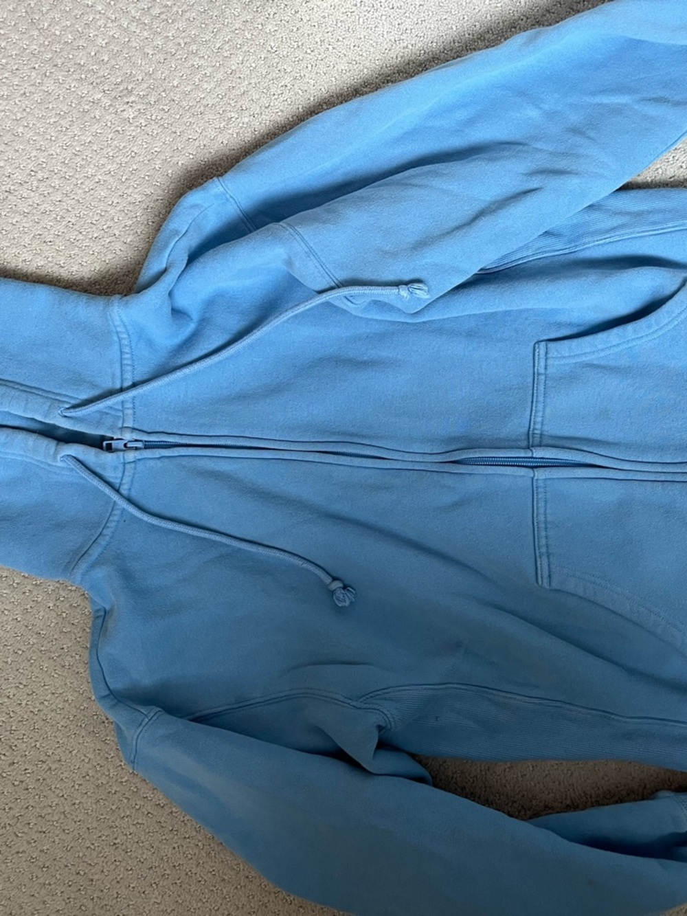 TNA Cozy Boyfriend Fleece Hoodie in Dusty Blue
